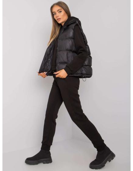 Női szett mellénnyel AYSEL fekete