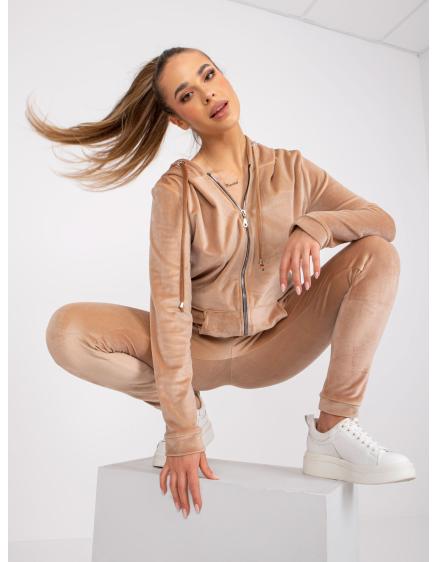 Dámská souprava s kalhotami ILARIA tmavě béžová 