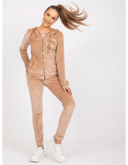 Dámská souprava s kalhotami ILARIA tmavě béžová 