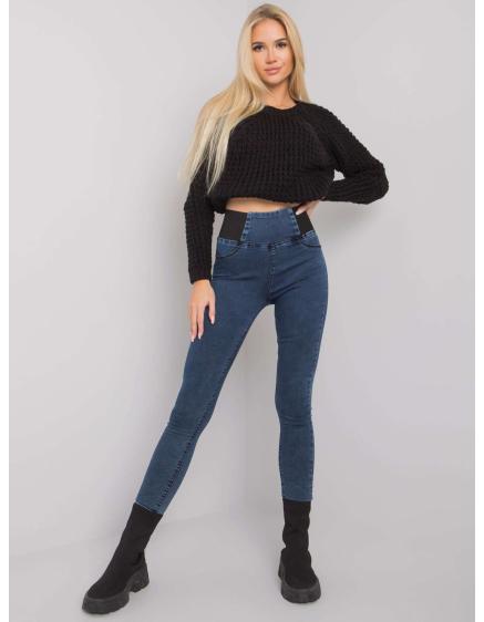 Női magas derekú farmer VERNAL kék