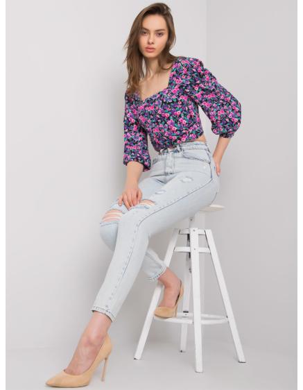 Női lyukas farmer SHELBURNE világoskék