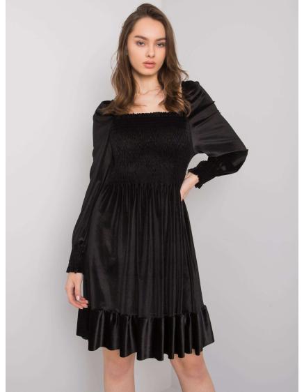 Női fodros ruha AREZZO fekete