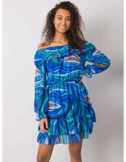 Női fodros ruha EDMONTON kék