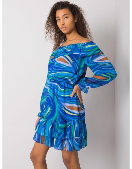 Női fodros ruha EDMONTON kék