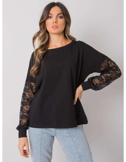 Dámská halenka Shantelle RUE PARIS černá krajková 