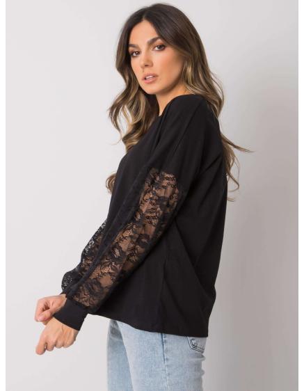 Dámská halenka Shantelle RUE PARIS černá krajková 