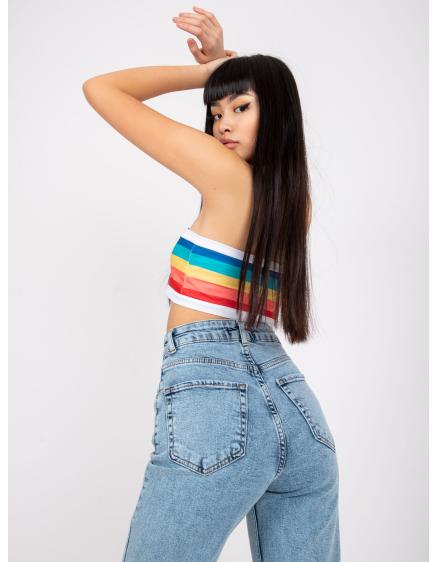 Női magas derekú farmer SEVILLE kék