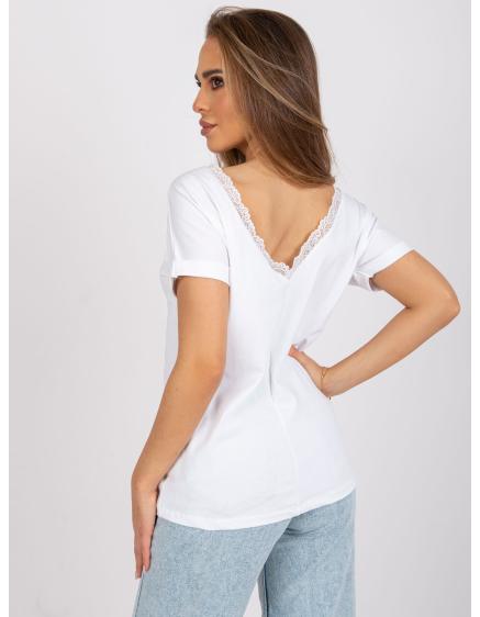 Dámská halenka s výstřihem na zádech Salma RUE PARIS bílá 