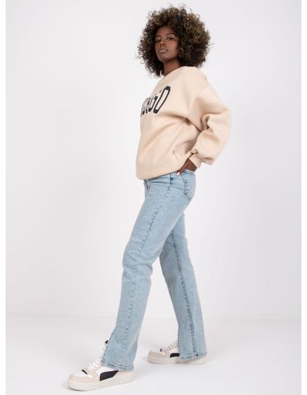 Dámská mikina s nápisem MADEIRA béžová