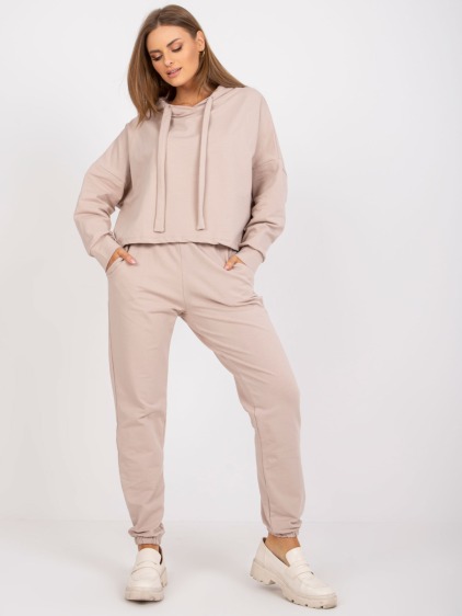 Dámsky set s kapucňou HOIA beige