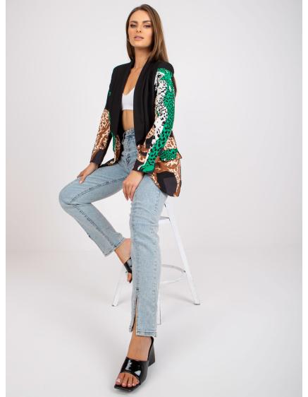 Dámska bunda s potlačou YVONNE čierna