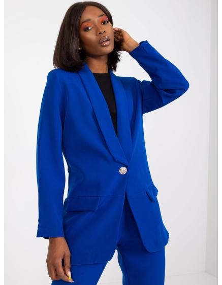 Dámska bunda s podšívkou elegantná GUERERRO kobaltovo modrá
