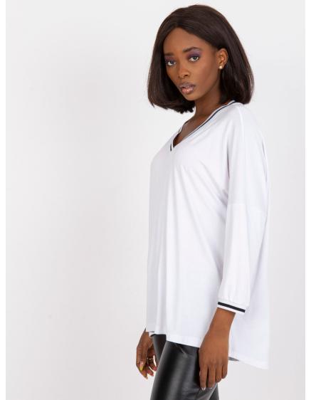 Dámská halenka pro každodenní nošení s volným střihem FREE bílá 