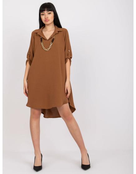 Női ujjatlan ruha GABRIELA barna