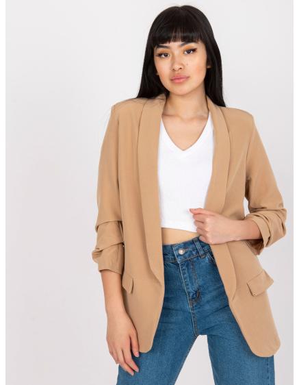 Dámska bunda s 3/4 rukávmi ADELA hnedá