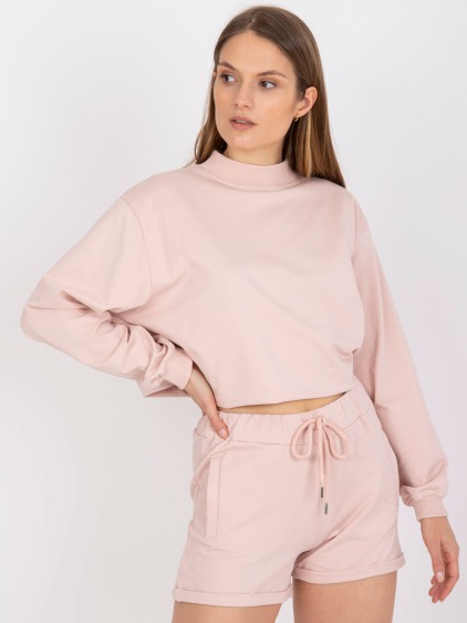 Dámske tepláky s vysokým pásom DAYTOMA light pink