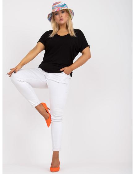Dámska plus size blúzka z viskózy DINA čierna