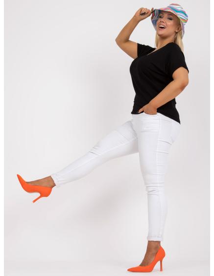 Dámska plus size blúzka z viskózy DINA čierna