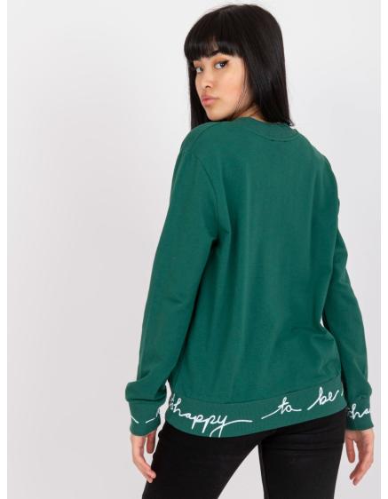 Dámská bunda bavlněná bomber FREE tmavě zelená  