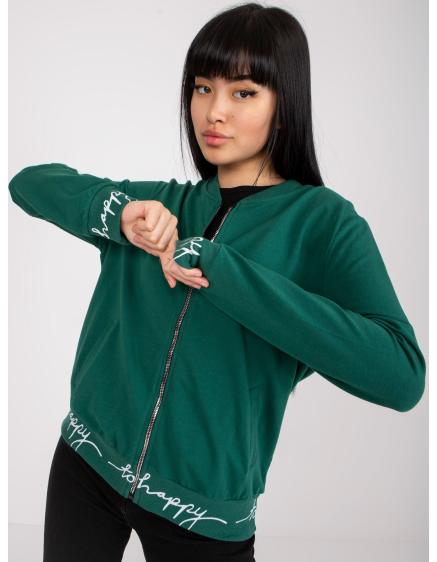 Dámská bunda bavlněná bomber FREE tmavě zelená  