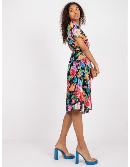 Női nyomtatott midi ruha ZIA fekete