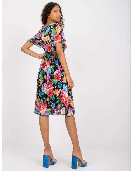 Női nyomtatott midi ruha ZIA fekete