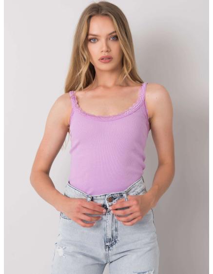 Dámský top pruhovaný SANDY světle fialový  