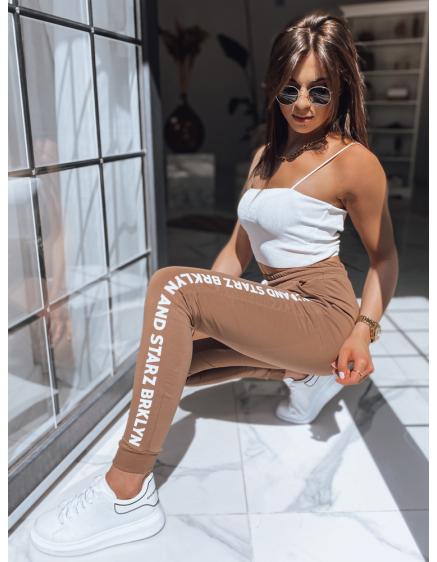 Dámske teplákové nohavice STREET hnedá