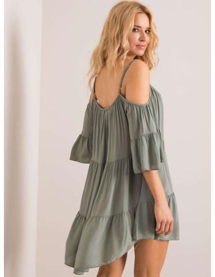 Női VERONIQUE ruha khaki színben