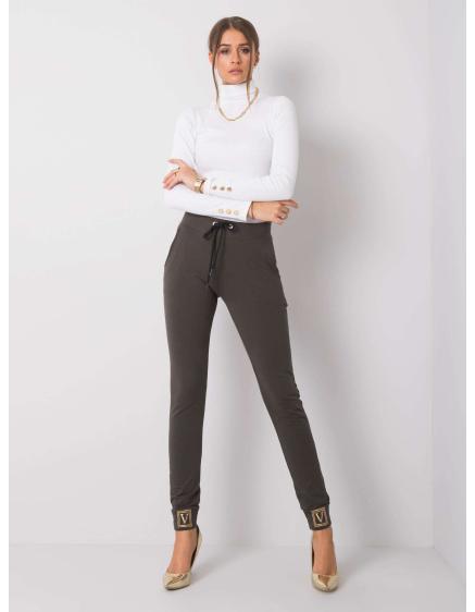 Női melegítőnadrág GIULIANNA sötét khaki színű