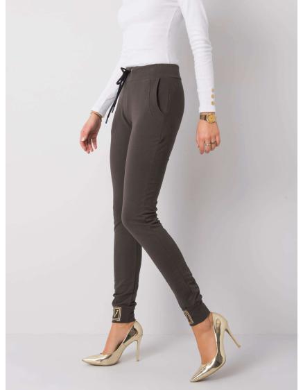 Női melegítőnadrág GIULIANNA sötét khaki színű