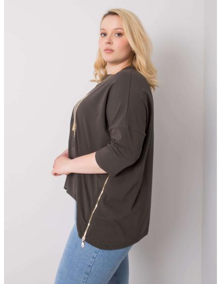 Dámská halenka IZZY tmavě khaki 