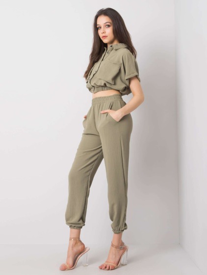 Dámsky set Janis RUE PARIS khaki