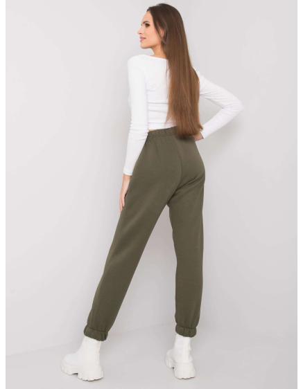 Dámske tepláky s logom LILY svetlej khaki farby