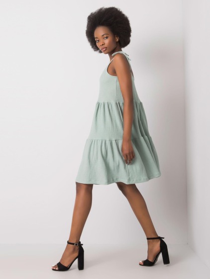 Női fodros ruha Manon RUE PARIS khaki khaki