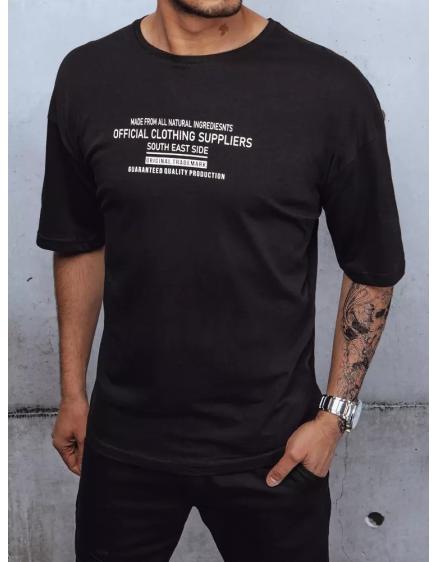 Pánské tričko s potiskem COMA černé