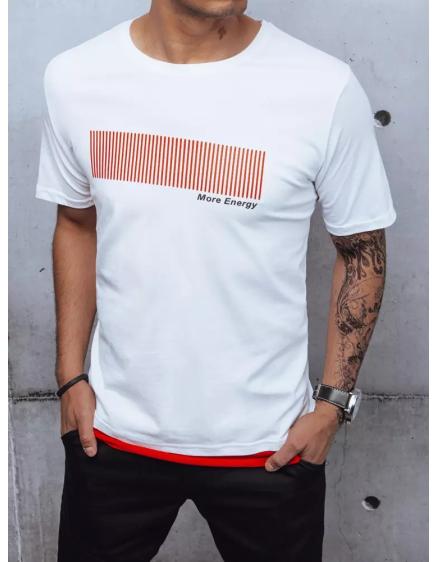 Pánske tričko s potlačou TIRA biele