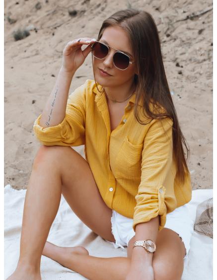 Dámská mušelínová košile SHILA žlutá