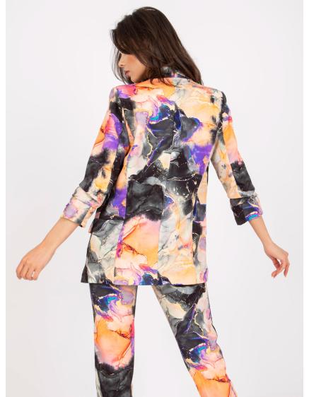 Dámska bunda s volánovými rukávmi MERITA čierna