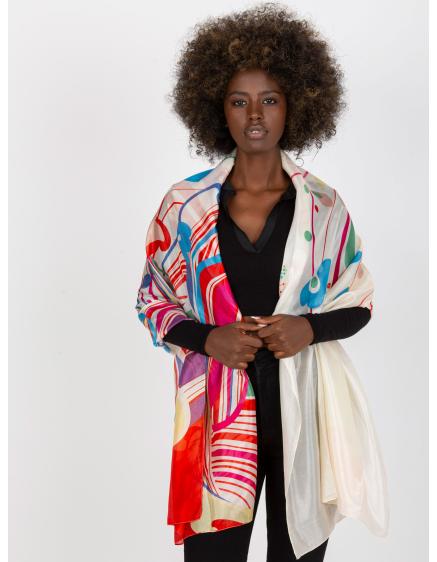 Dámska elegantná vzorovaná šatka ANELLE žltá