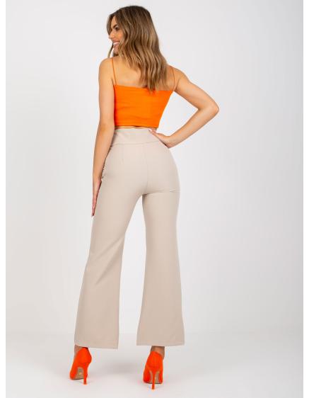 Dámske nohavice ELEGANCE s vreckami béžové