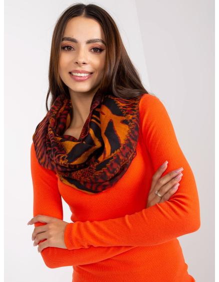 Női sál FIDA nyomtatott gesztenyebarna