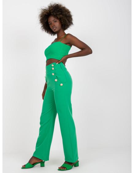 Dámske nohavice s vysokým pásom BEA green