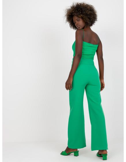 Dámske nohavice s vysokým pásom BEA green