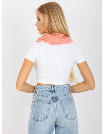 Női pöttyös sál DELIA coral