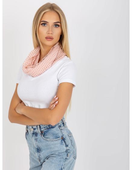 Dámská šála s motivy SANIE světle růžová