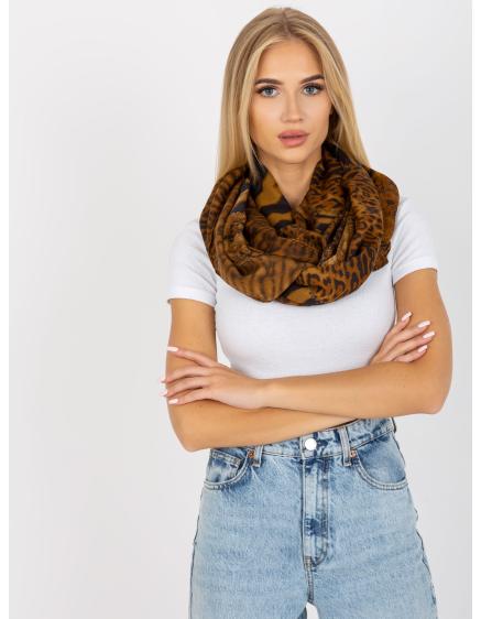 Dámská šála se zvířecími vzory VICE hnědá