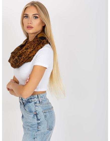 Dámská šála se zvířecími vzory VICE hnědá