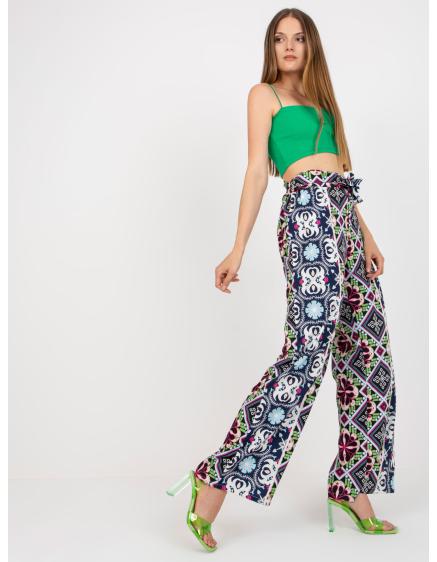 Dámské kalhoty s širokými nohavicemi TILDA černé 