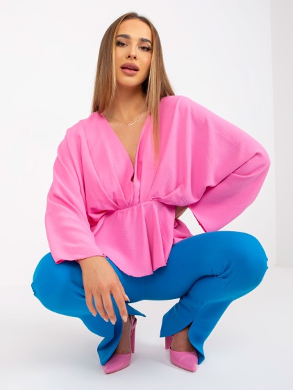 Női széles ujjú blúz RAQUELA pink